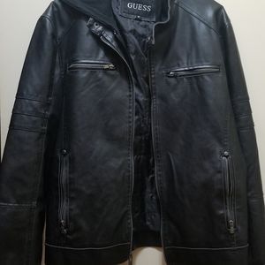 Men's leather guess jacket